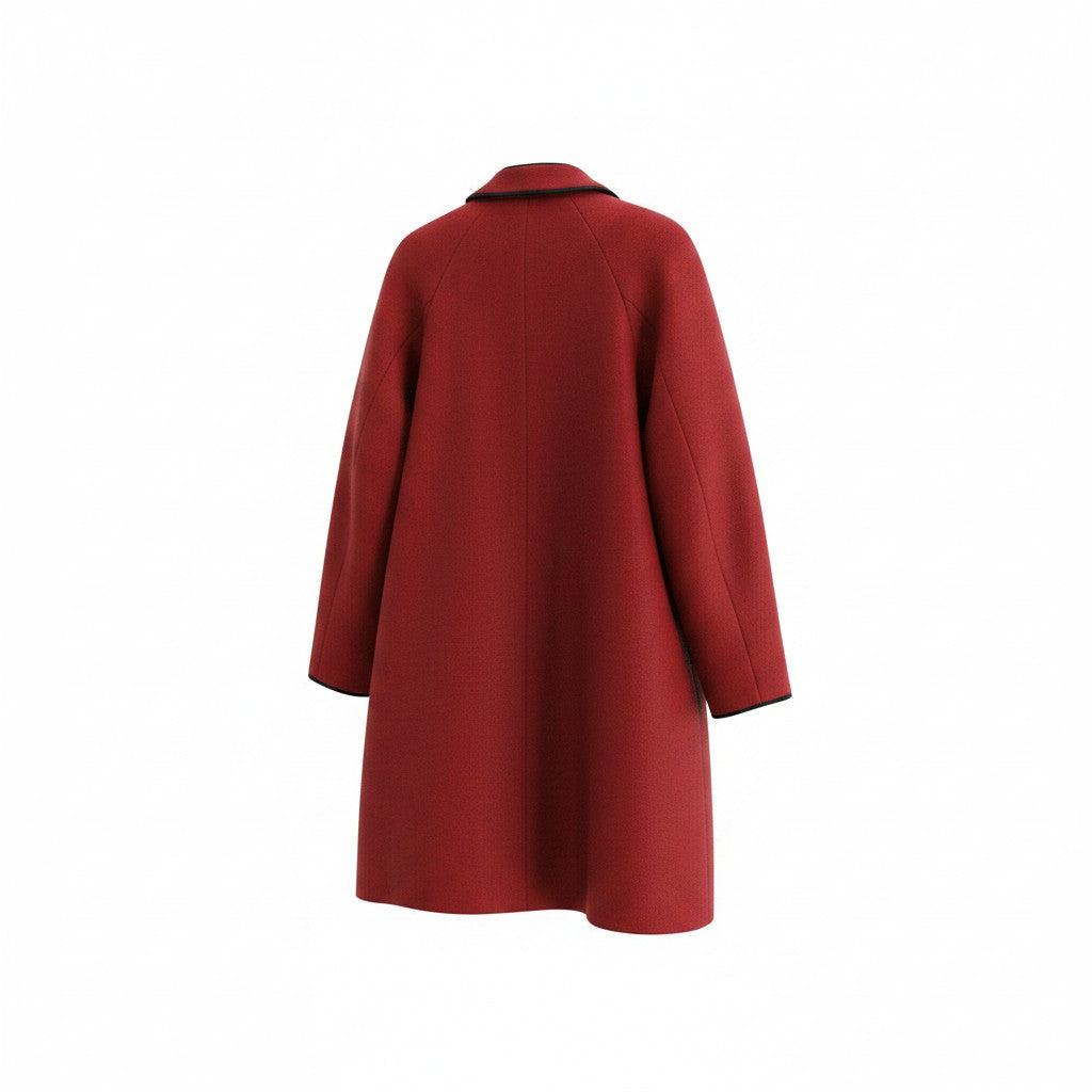 Vintage Maximilian by Steinbock Wool Coat – Red – Size 42 (EU)