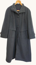 Vintage Hempel & C. Montenbruck Berlin Alpacca Loden Wool Coat – Luxury German Long Coat XL