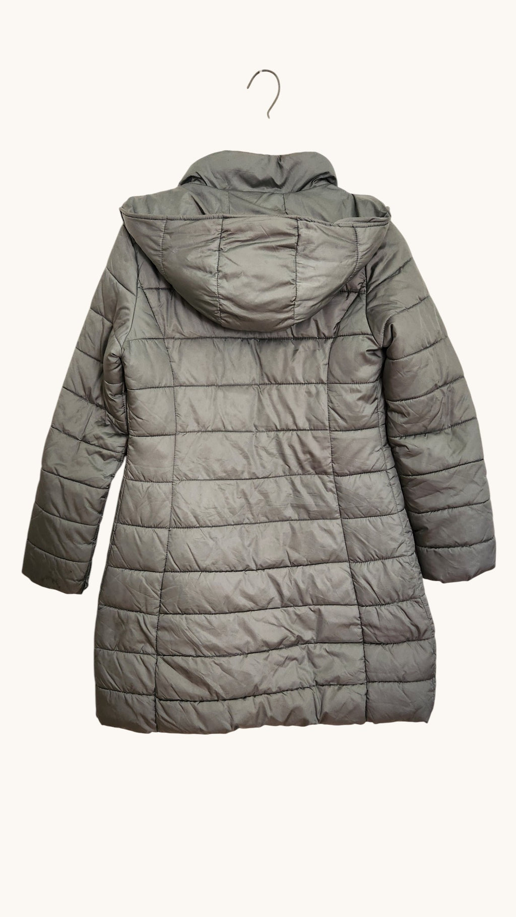 Women's United Colors of Benetton Quilted Coat – Grey S
