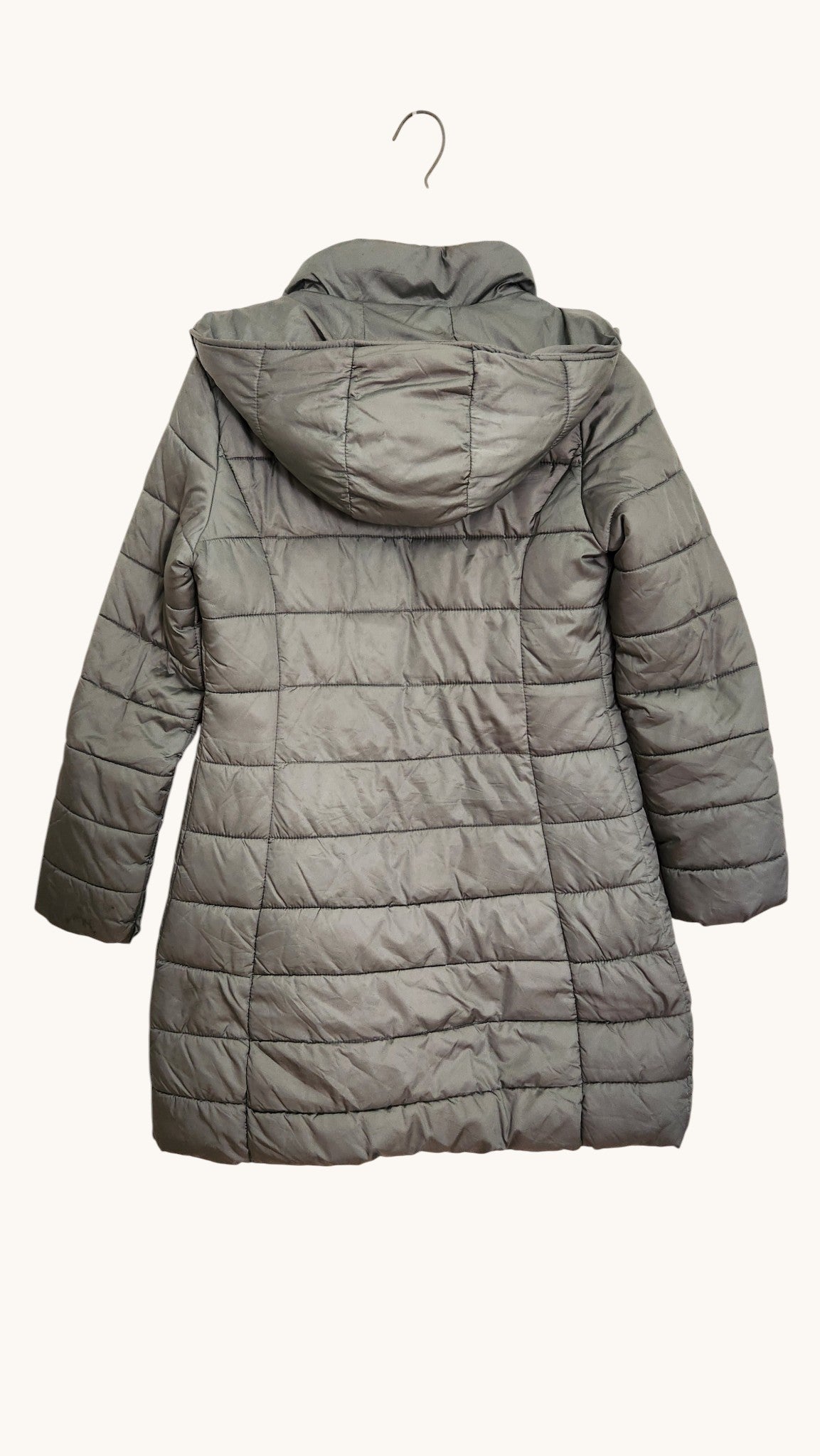Women's United Colors of Benetton Quilted Coat – Grey S
