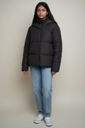 ONLY Women's Black Oversized Puffer Jacket – Size S