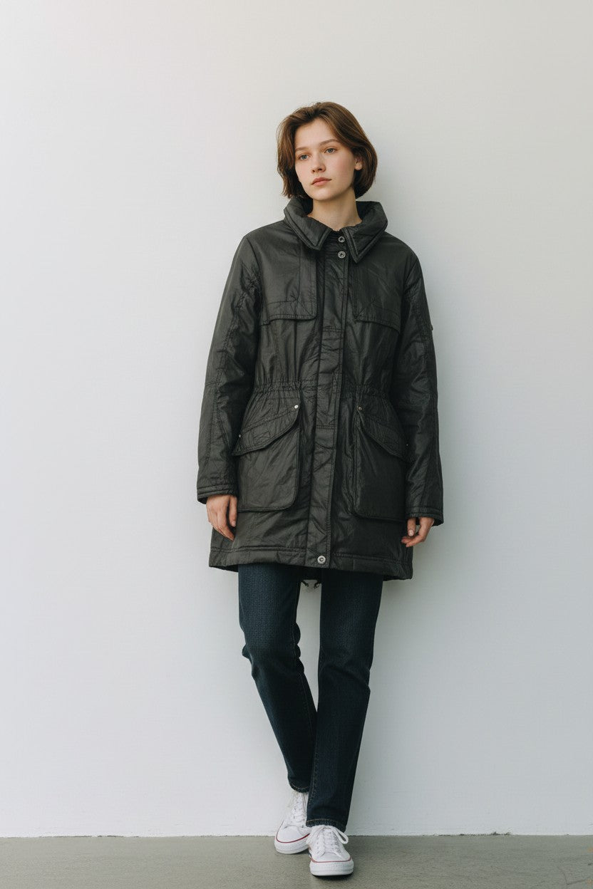 Women's Luhta Arctic Circle Parka – Black – EU 38/40