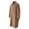 Classic Camel Cashmere Blend Long Coat – Women's Luxury Wool Coat XL